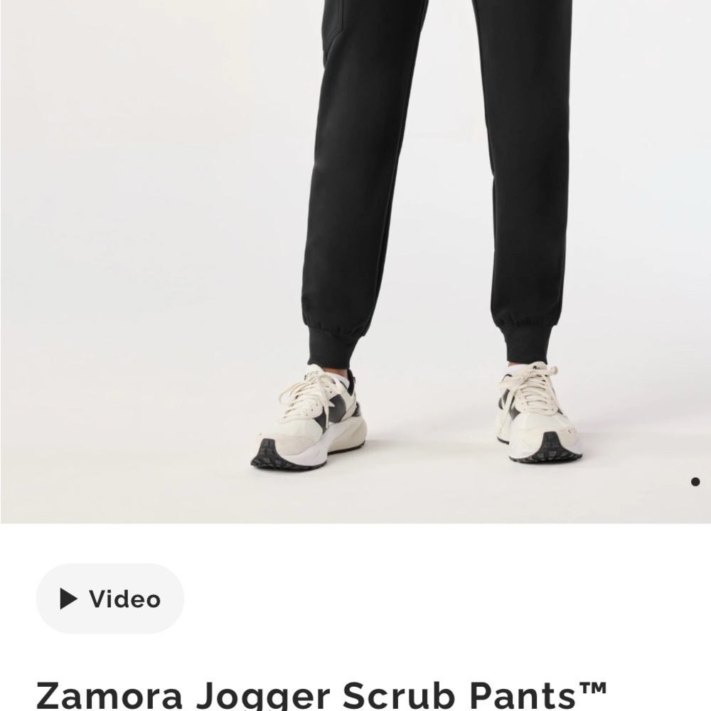 Figs Black Jogger Scrub Pants